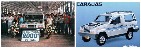 Carros na Web, Comparativo entre Gurgel XEF, Gurgel X-12, Gurgel Tocantins  e Gurgel Carajas