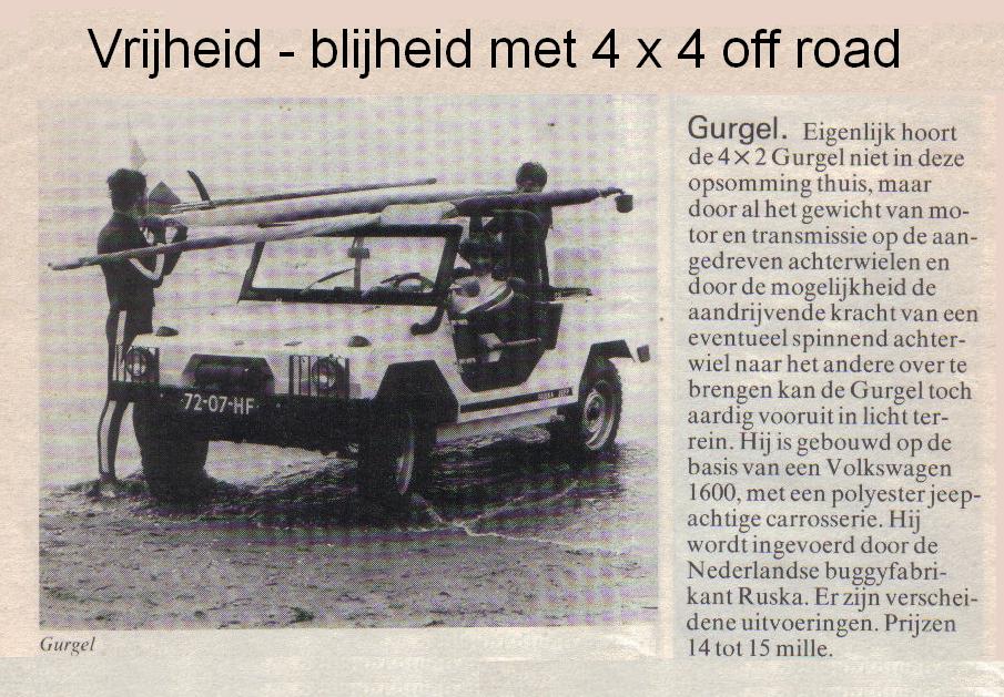 Deautobenelux - Holanda - 1979 - Ruska Gurgel